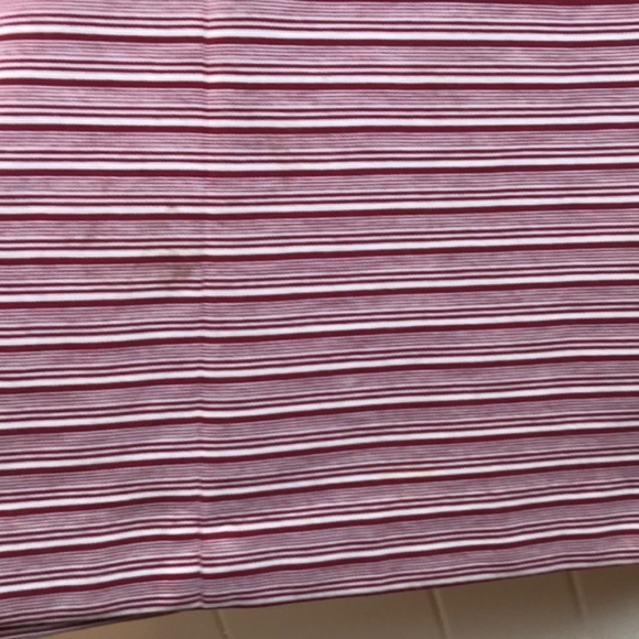 Vintage 60s/70s Maroon White Go Go Sheath Dress - Picture 7 of 8